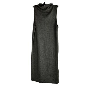 Hem & Thread Womens Tank Sleeveless Sweater Pullover Dress Gray Knit Size M